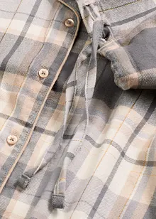 Flenellen pyjama met glittergaren en tasje, bonprix