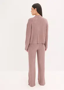 Oversized huispak van zacht ribmateriaal, bonprix