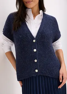 Mouwloos vest met decoratieve knopen, bonprix