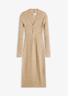 Gebreide jurk met wol, bonprix