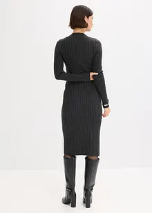 Gebreide jurk met wol, bonprix