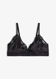 Bralette van glanzend materiaal, bonprix