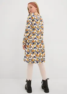 Meisjes jersey jurk (set van 2) van biologisch katoen, bonprix