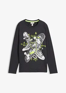 Jongens longsleeve met katoen en print, bonprix