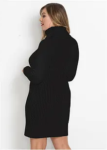 Accentuerende, gebreide jurk met col, bonprix