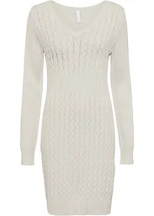 Gebreide jurk met kabelpatroon, bonprix