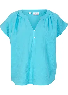 Mousseline blousetop van katoen, bonprix