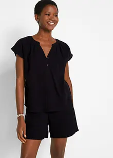 Mousseline blousetop van katoen, bonprix