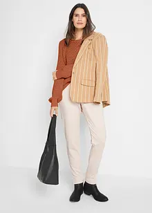 Gebreide trui met structuur in een katoenmix, bonprix