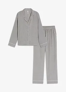 Geweven flanellen pyjama met visgraatpatroon, bonprix