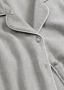 Geweven flanellen pyjama met visgraatpatroon, bonprix