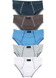 Jongens slip met zacht biologisch katoen (set van 5), bonprix