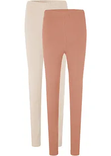 Stretch legging met biologisch katoen (set van 2), bonprix
