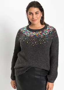Trui met pailletten, bonprix