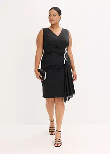 Jersey jurk met strassapplicatie, bonprix