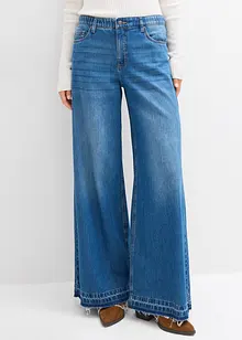 Wide leg jeans mid waist, comfort tailleband, bonprix