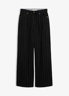 Wide leg jeans high waist met destroyed look, bonprix