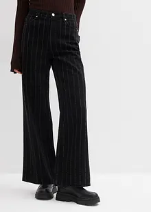 Wide leg jeans high waist met destroyed look, bonprix