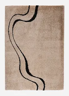 Hoogpolig vloerkleed met een modern patroon, bonprix