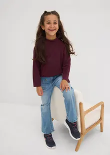 Longsleeve van elastisch biologisch katoenmix (set van 2), bonprix