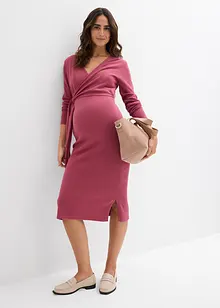 Zwangerschapsjurk/voedingsjurk van katoen in wikkellook, bonprix