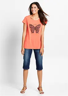 Jeans bermuda Mid Waist, comfortabele tailleband, bonprix