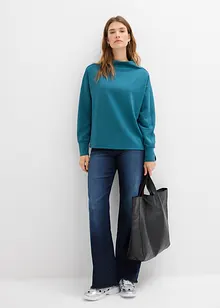 Oversized sweater van zachte scuba, bonprix
