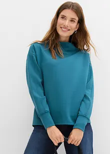 Oversized sweater van zachte scuba, bonprix