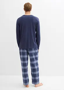 Pyjama met flanellen broek van zacht katoen, bonprix