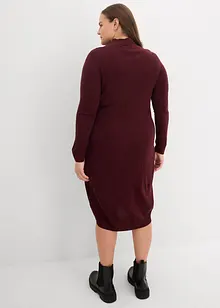 Fijn gebreide jurk met opstaande kraag, bonprix