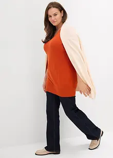 Lange basic trui met V-hals, bonprix