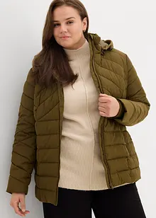 Lichte, gewatteerde jas met afneembare capuchon, bonprix