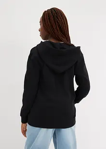 Sweatvest met capuchon van een zachte mix met biologisch katoen, bonprix
