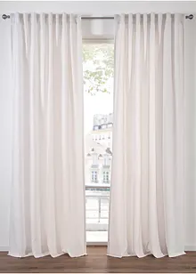 Gordijnen van gerecycled materiaal (2 stuks), bonprix