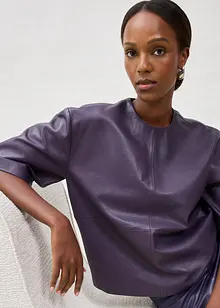 Leren tuniek van lamsnappa, bonprix