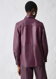 Leren overhemd van lamsnappa, bonprix