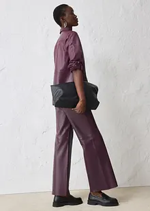 Leren overhemd van lamsnappa, bonprix