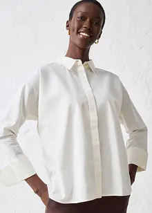 Blouse met zijde, bonprix