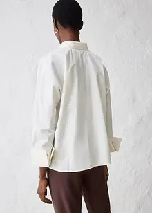 Blouse met zijde, bonprix