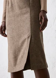 Kokerrok met wol, bonprix