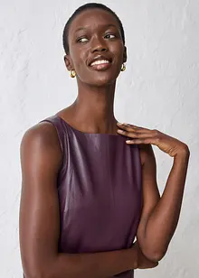 Leren jurk van nappaleer, bonprix