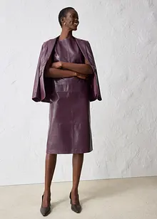 Leren jurk van nappaleer, bonprix