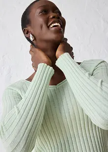 Fijn gebreide trui van merinowol, bonprix