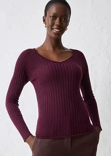 Fijn gebreide trui van merinowol, bonprix