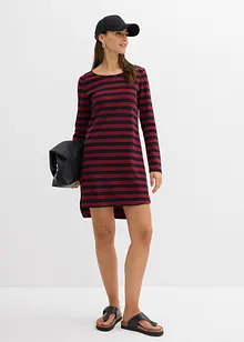 High-low jurk van zwaar katoen, bonprix