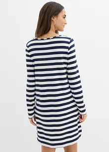 High-low jurk van zwaar katoen, bonprix
