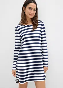 High-low jurk van zwaar katoen, bonprix