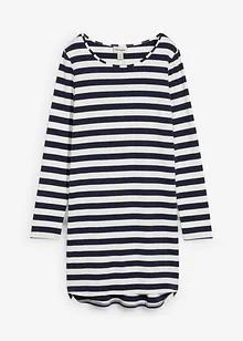High-low jurk van zwaar katoen, bonprix