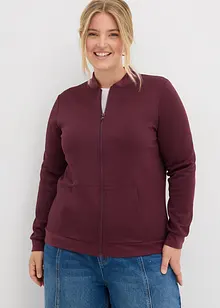 Sweatvest van scuba met ritssluiting, bonprix