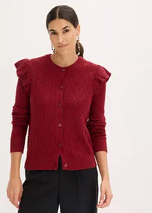 Ajour vest van katoen, bonprix